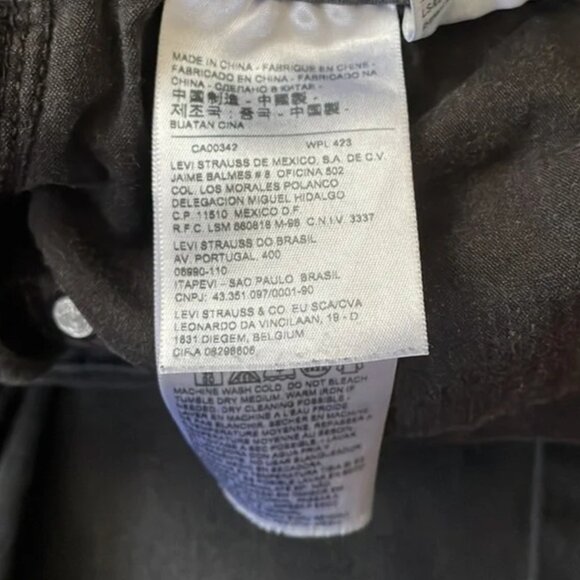 Levi's Jeans Womens 12 Gray Charcoal Mid Rise Skinny Cotton Ladies - Picture 7 of 12